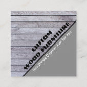 Möbel für Holzbauer Vintage Holzlatten Quadratische Visitenkarte (Vorderseite)