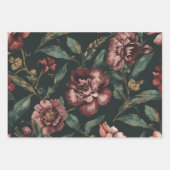 Möbel Heimwerken Dunkle Botanische Geschenkverpack Geschenkpapier Set (Vorderseite 2)
