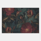 Möbel Heimwerken Dunkle Botanische Geschenkverpack Geschenkpapier Set (Vorderseite 3)
