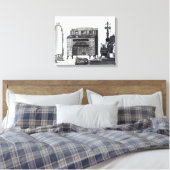 Möbel im griechischen Stil Leinwanddruck (Insitu (Schlafzimmer))