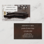 Möbel Innenarchitektur Visitenkarte (Vorne/Hinten)