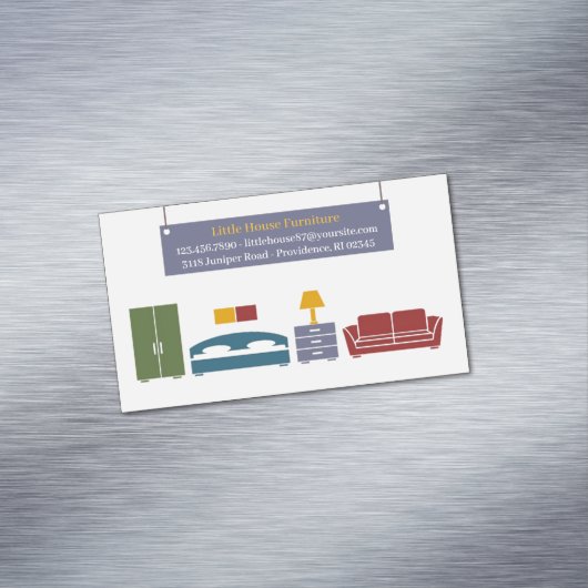 Möbel Magnetische Visitenkarte (Beispiel)