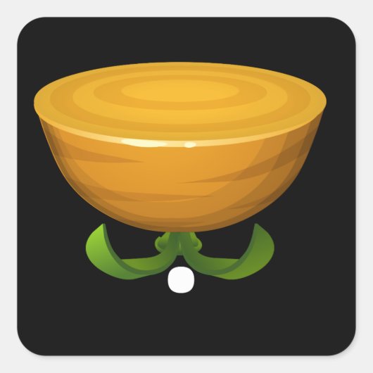 Möbel mit Krautartensieb Quadratischer Aufkleber (Vorderseite)