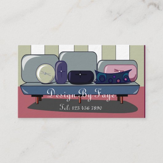 Möbel-oder Innenarchitekt-Visitenkarte Visitenkarte (Vorderseite)