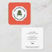 Möbel Polstermöbel und Zuhause-Dekoration Square B Quadratische Visitenkarte (Vorne/Hinten)