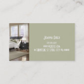 Möbel Store Business Card Visitenkarte (Rückseite)