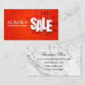 Möbel Store Rabatt Verkauf Visitenkarte (Vorne/Hinten)