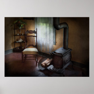 Möbel - Stuhl - Glück ist ein warmer Sitz Poster