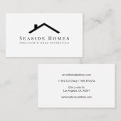 Möbel und Zuhause-Dekoration Visitenkarte (Vorne/Hinten)