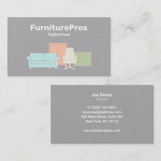 Möbel Visitenkarte (Vorne/Hinten)