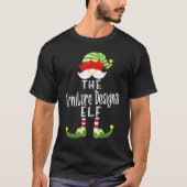Möbeldesigner Elf Gruppe Weihnachten Pajama Teil T-Shirt (Vorderseite)