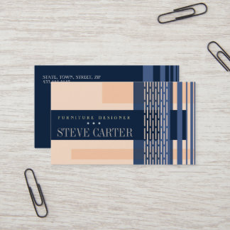 Möbeldesigner Innendekoration Holzarbeiterkarte Visitenkarte