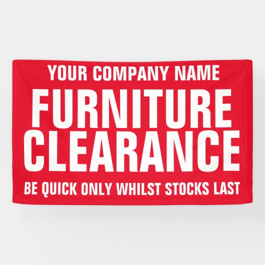 Möbelfreigabengeschäft Signagefahne Banner (Horizontal)