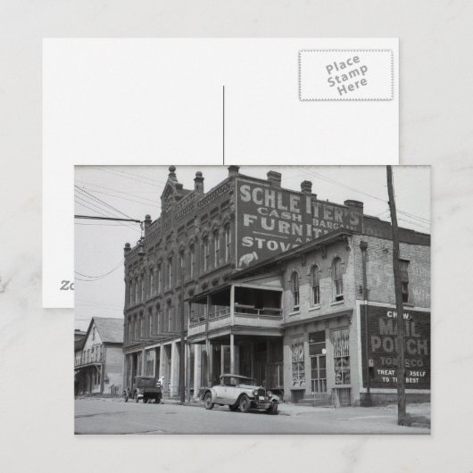 Möbelgeschäft in E. Liverpool Postkarte (Vorne/Hinten)