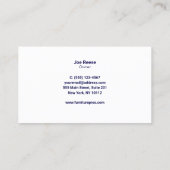 Möbelmontage Visitenkarte (Rückseite)