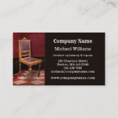 Möbelreparatur und USB-Visitenkarte Visitenkarte (Rückseite)