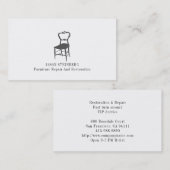 Möbelreparatur und -wiederherstellung-Visitenkarte Visitenkarte (Vorne/Hinten)