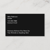 Möbelreparaturservice Moderne Visitenkarten Visitenkarte (Rückseite)