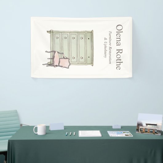 Möbelrestaurierung, -veredelung und -reparatur banner (Messeveranstaltung)