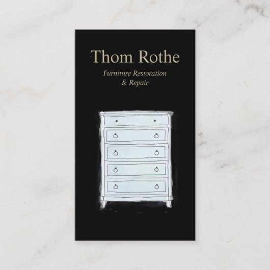 Möbelrestaurierung, -veredelung und -reparatur telefonnummerkarte (Vorderseite)