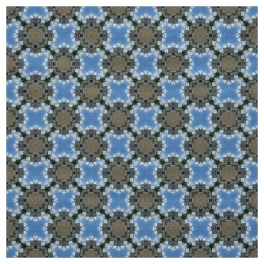 Möbelstoff Sky Blue und Brown Stoff (Muster)