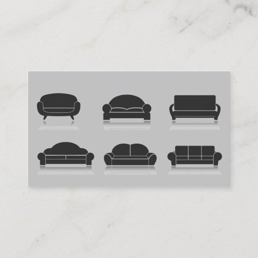 Möbelverkaufsreparaturkosten Visitenkarte (Rückseite)