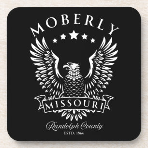 Moberly Randolph County Missouri Vintage Adler Getränkeuntersetzer