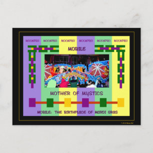 Mobil: Der Geburtsort von Mardi Gras Postkarte