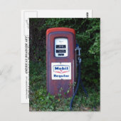 Mobil-Gaspumpe Postkarte (Vorne/Hinten)
