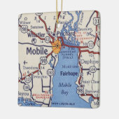 Mobile AL Vintage Karte Keramikornament (Links)