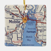 Mobile AL Vintage Karte Keramikornament (Vorderseite)