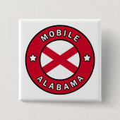 Mobile Alabama Button (Vorderseite)