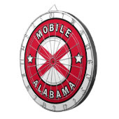 Mobile Alabama Dartscheibe (Vorderseite rechts)