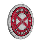 Mobile Alabama Dartscheibe (Vorderseite Links)