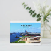 MOBILE, ALABAMA - Die Hafenstadt Postkarte (Stehend Vorderseite)