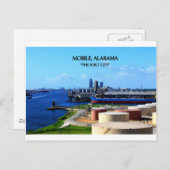 MOBILE, ALABAMA - Die Hafenstadt Postkarte (Vorne/Hinten)