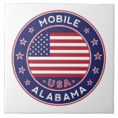 Mobile, Alabama Fliese (Vorderseite)