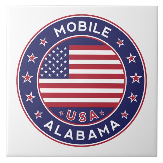 Mobile, Alabama Fliese (Vorderseite)