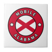 Mobile Alabama Fliese (Vorderseite)