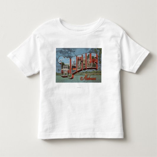 Mobile, Alabama (Fluss-Szene) Kleinkind T-shirt (Vorderseite)