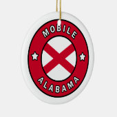 Mobile Alabama Keramik Ornament (Rechts)