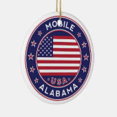Mobile, Alabama Keramik Ornament (Rechts)