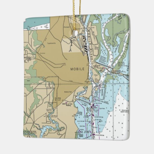 Mobile Alabama Keramikornament (Links)