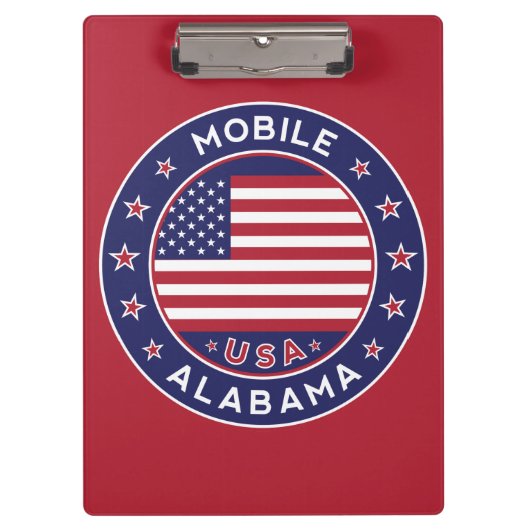 Mobile, Alabama Klemmbrett (Vorderseite)