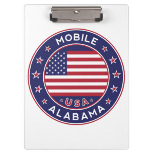 Mobile, Alabama Klemmbrett