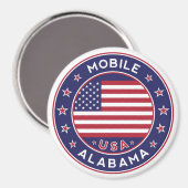 Mobile, Alabama Magnet (Vorderseite/Rückseite)