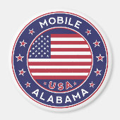 Mobile, Alabama Magnet (Vorne)