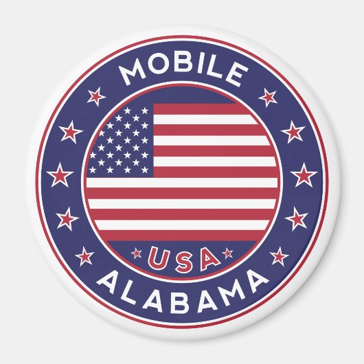 Mobile, Alabama Magnet (Vorne)
