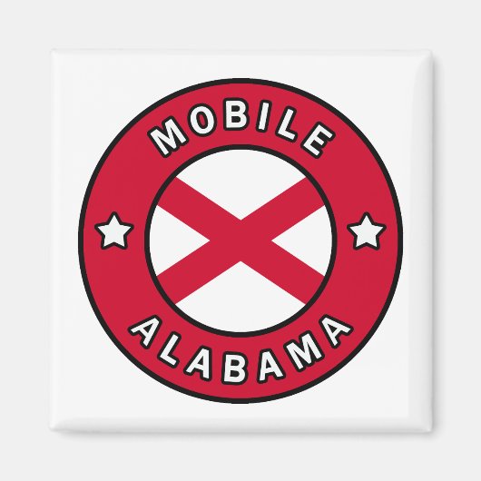 Mobile Alabama Magnet (Vorne)