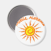 Mobile, Alabama Magnet (Vorderseite/Rückseite)
